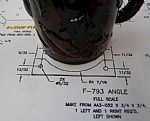 Time to do the circular cutout on the F-793 Vent attach angle