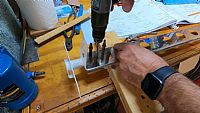 Final drilled the Rudder Horn to spar