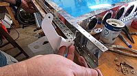 Trail fit of the rudder spar to the vertical stabilizer