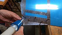 Time to rivet on the Trim Tab