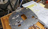 Clecoed on the hinge brackets and the Flange bearings
