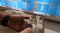 Placing the ribs to the bottom skin