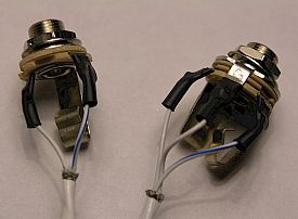 Phone jacks inputs, earphones and microphone