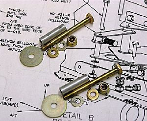 Identified the parts for the large pushrod attachment