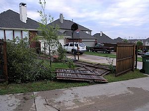 Another shot of the missing fence