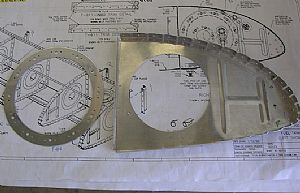 Cut the hole in the inboard rib for the access plate cover