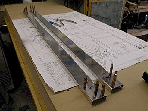 Clecoed the A-908 reinforcing plates to the A-903 spars