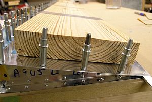 Here's an end shot of the 2x8 after the cut