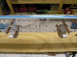Clecoed on the attach angles and match drilled the holes 