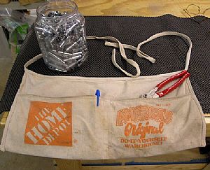 Cleco nail apron