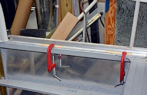 Clamped the C-657 Canopy Tracks to the fuselage