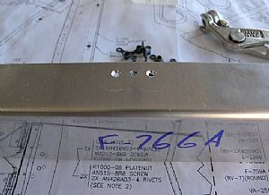 Started work on attaching the nutplates to F-766A