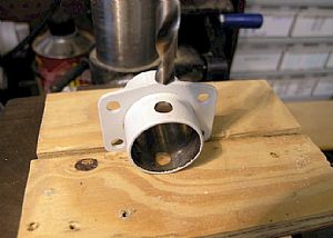 Time to final drill the holes on the flange